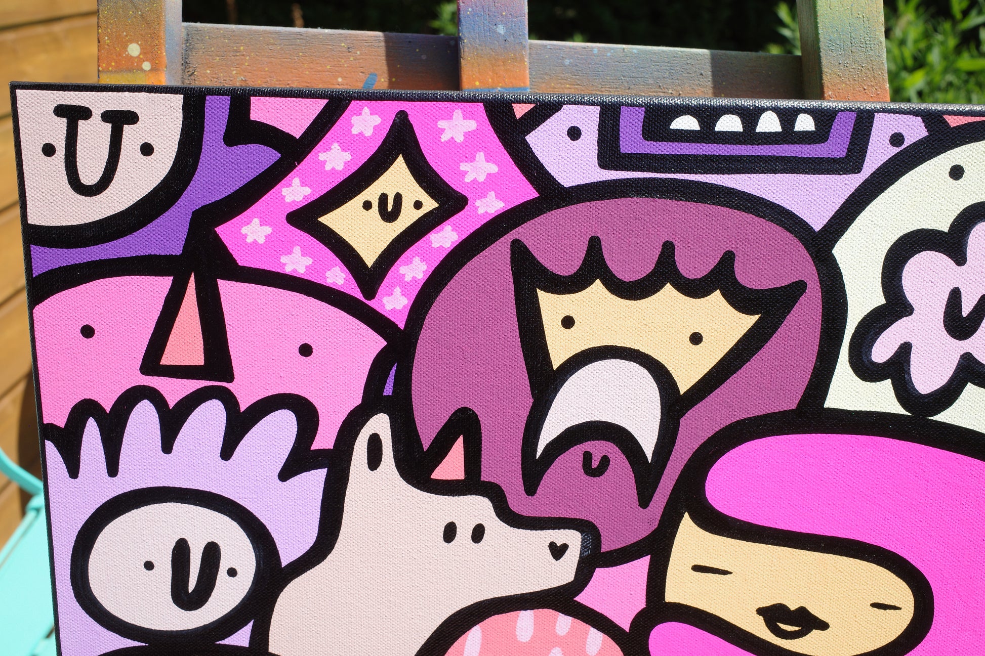 Pinkie Crowd - Original Painting