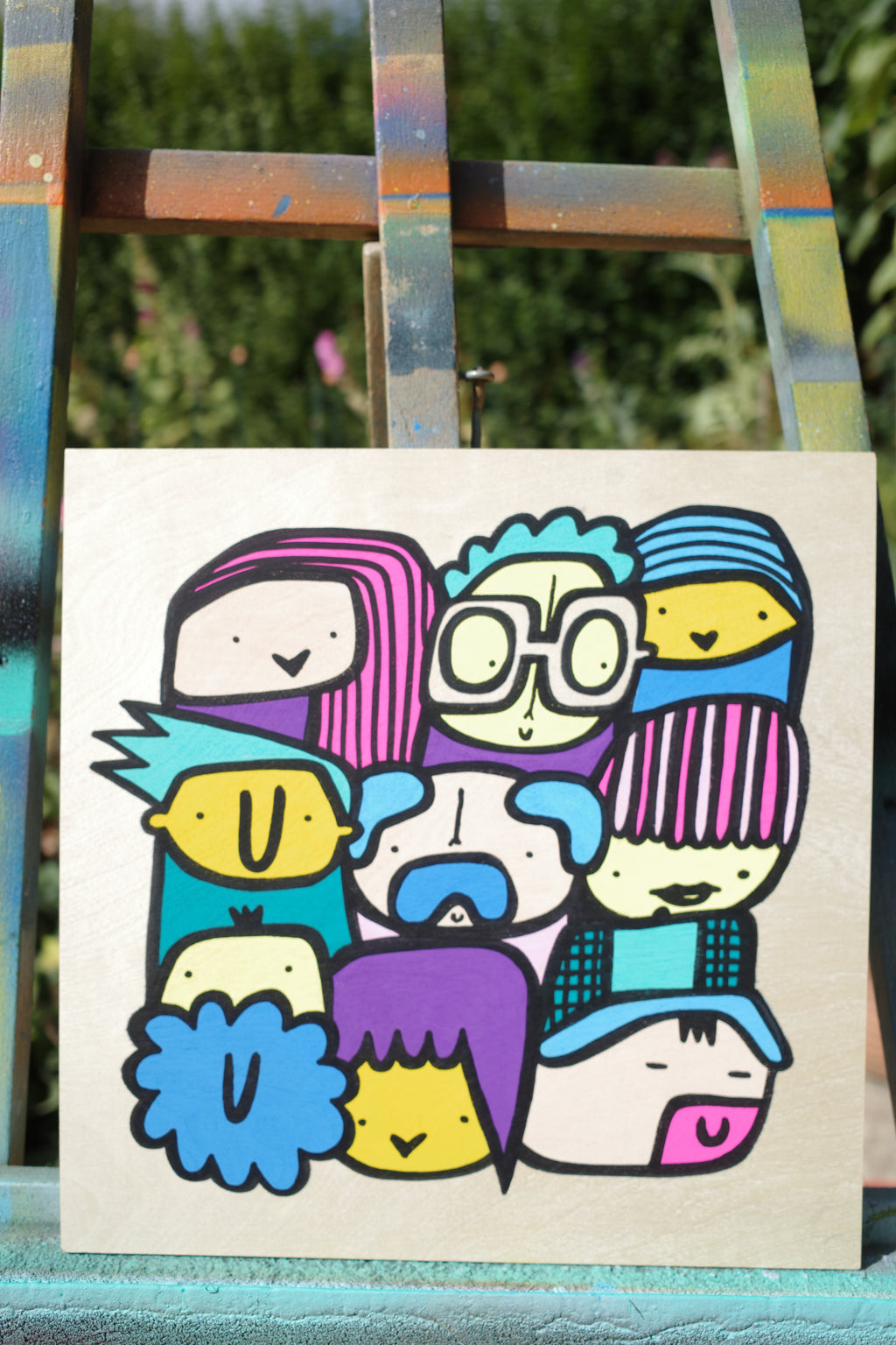 Small Hood - Original Painting on wood