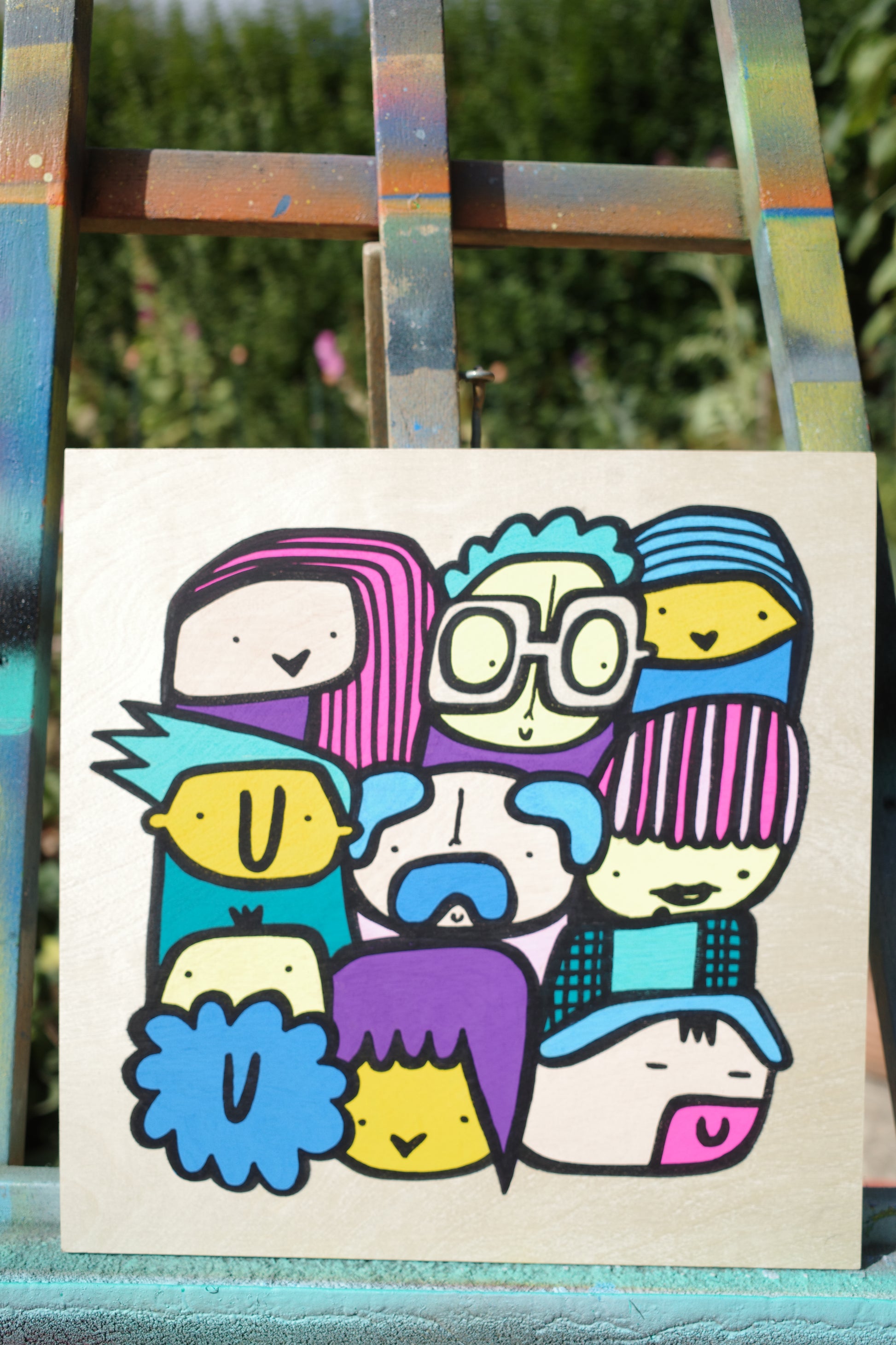 Small Hood - Original Painting on wood