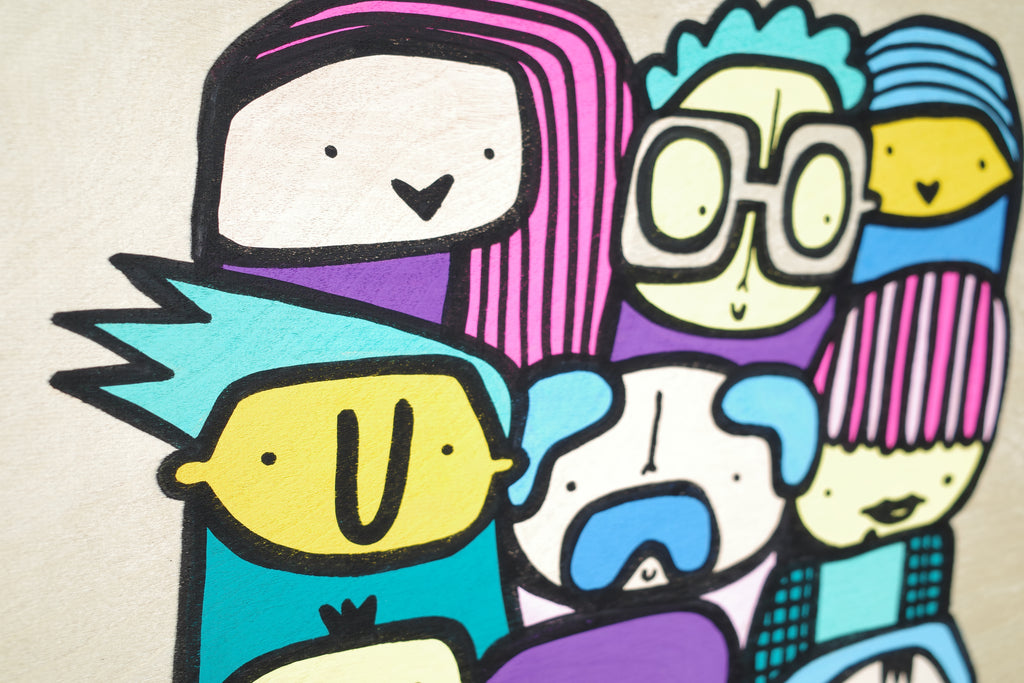 Small Hood - Original Painting on wood