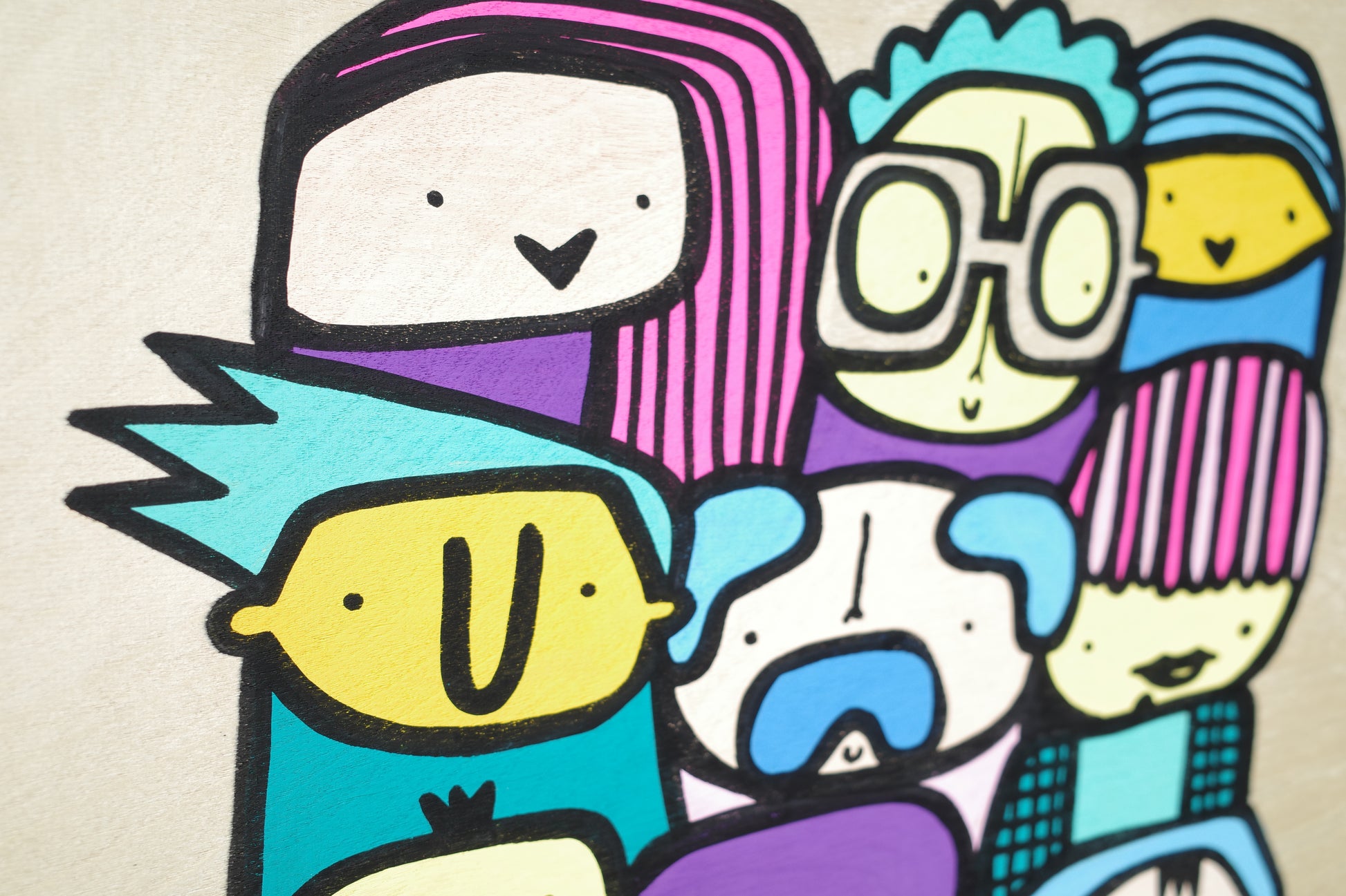 Small Hood - Original Painting on wood