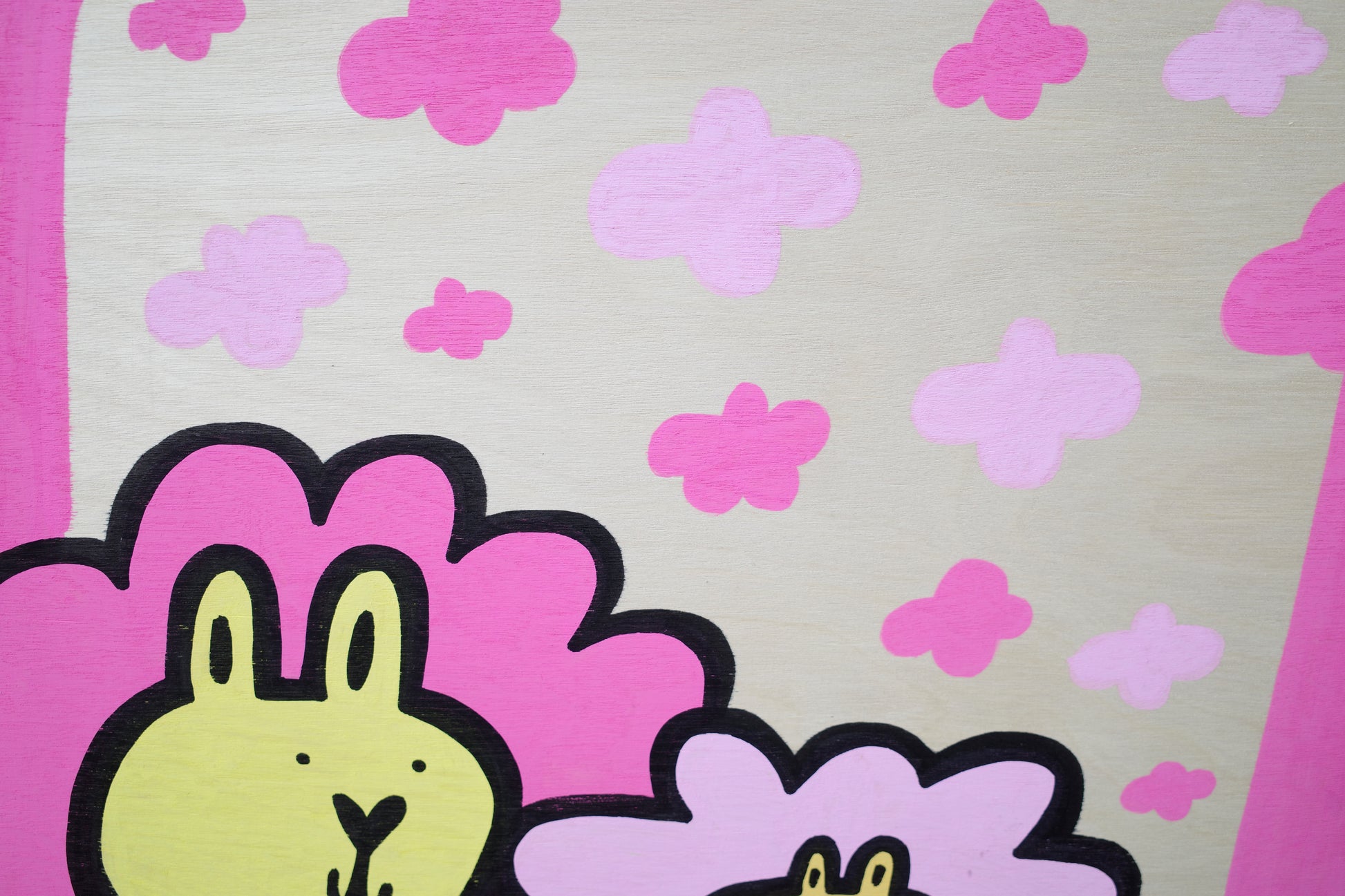 Cloud Lions - Original Painting on wood