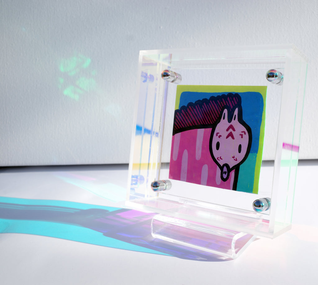 Zig Zag Zebra - Framed Post-it Note