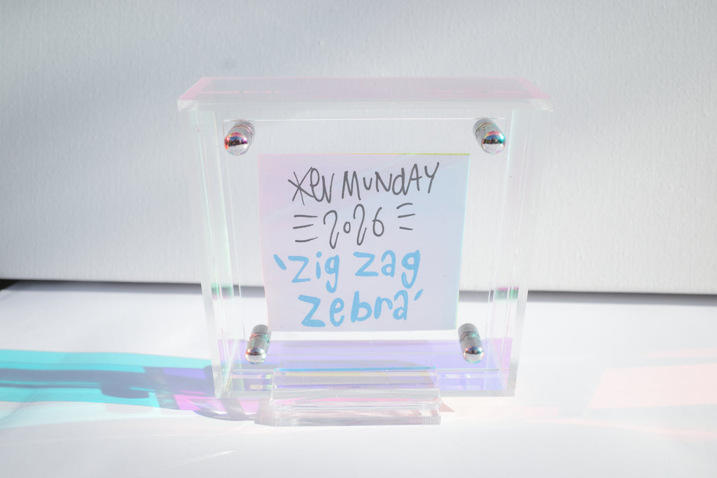 Zig Zag Zebra - Framed Post-it Note