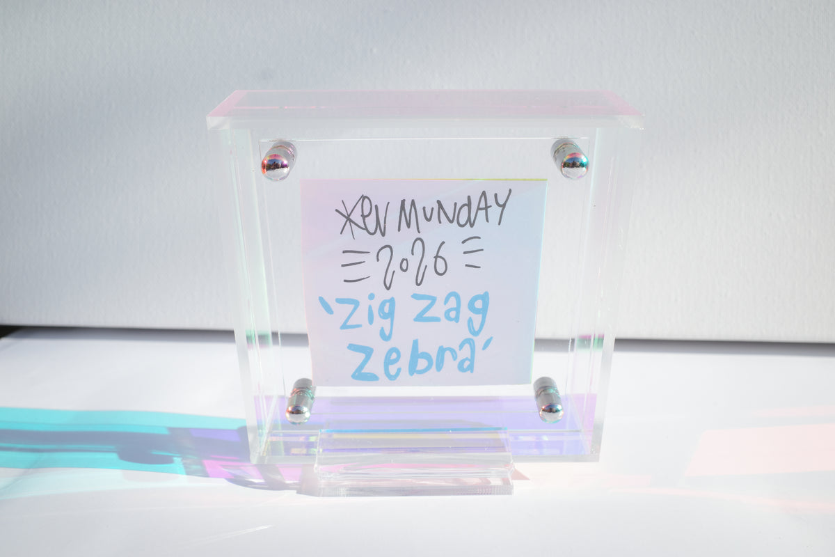 Zig Zag Zebra - Framed Post-it Note