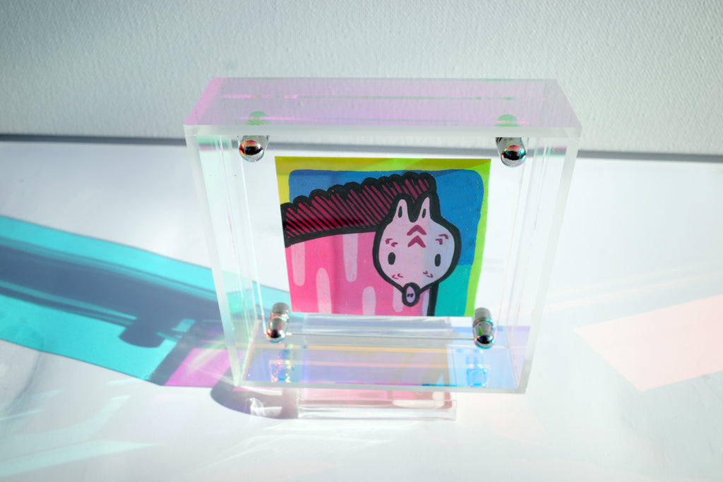 Zig Zag Zebra - Framed Post-it Note