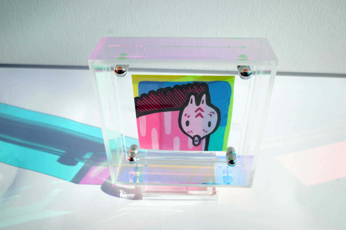 Zig Zag Zebra - Framed Post-it Note