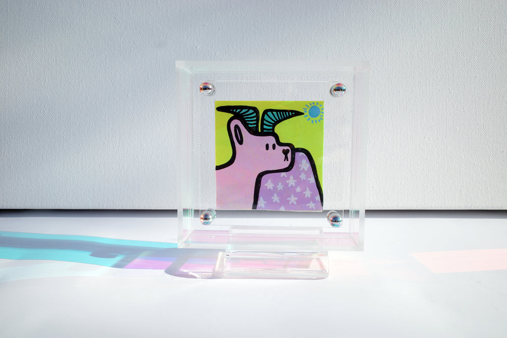 Sunrise Deer - Framed Post-it Note