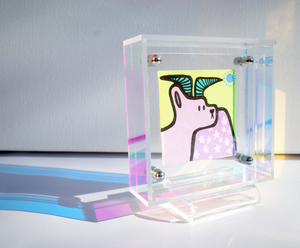 Sunrise Deer - Framed Post-it Note