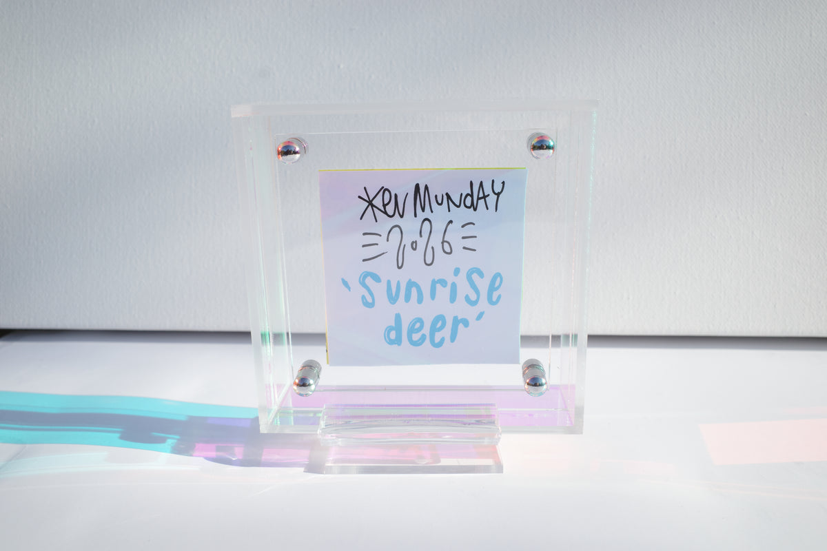 Sunrise Deer - Framed Post-it Note