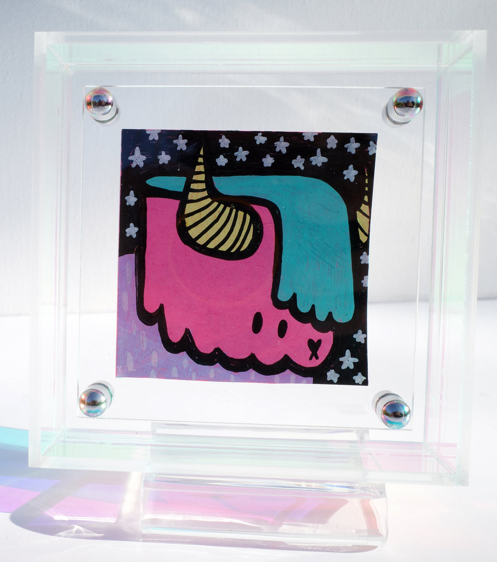 Highland Cow - Framed Post-it Note