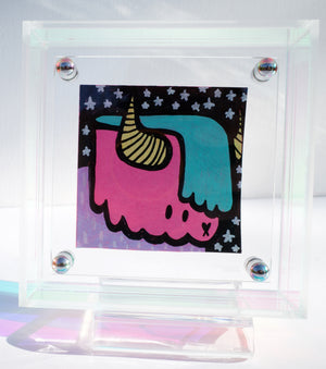 Highland Cow - Framed Post-it Note