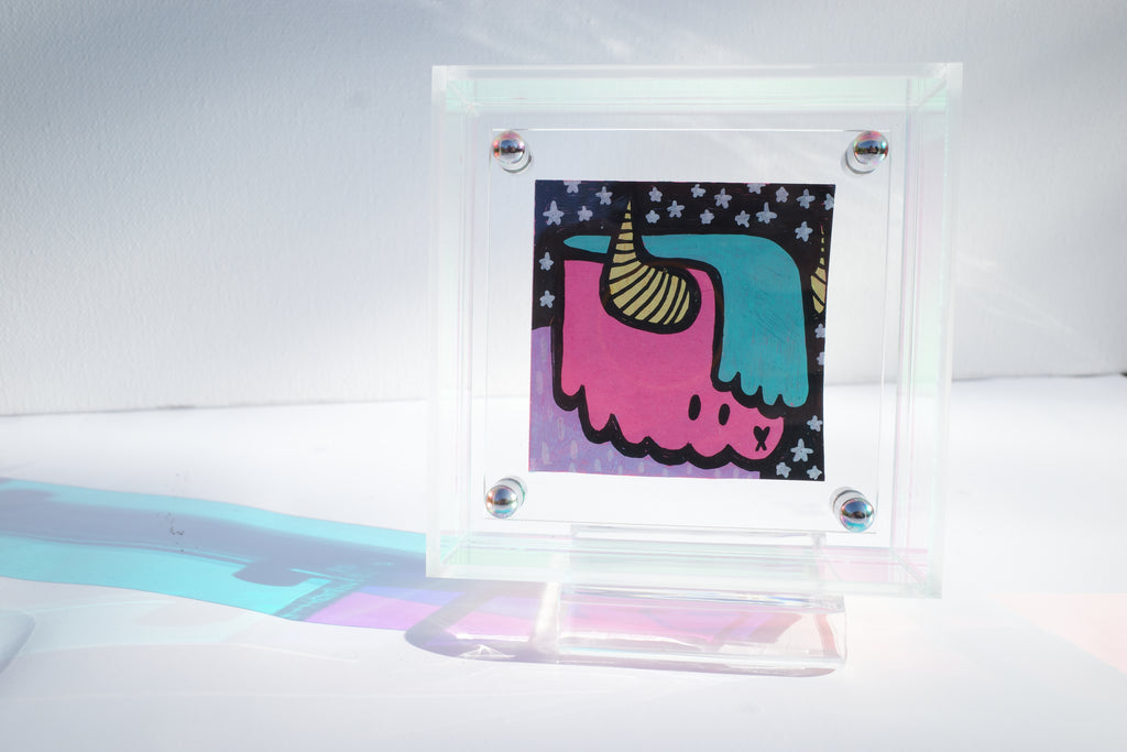 Highland Cow - Framed Post-it Note