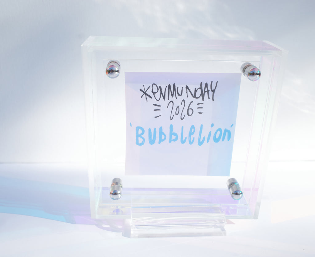 Bubble Lion - Framed Post-it Note