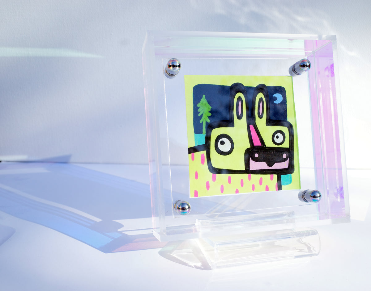 Moonlit Tiger - Framed Post-it Note