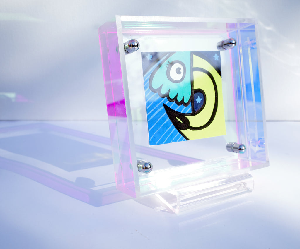 Banana Toucan - Framed Post-it Note