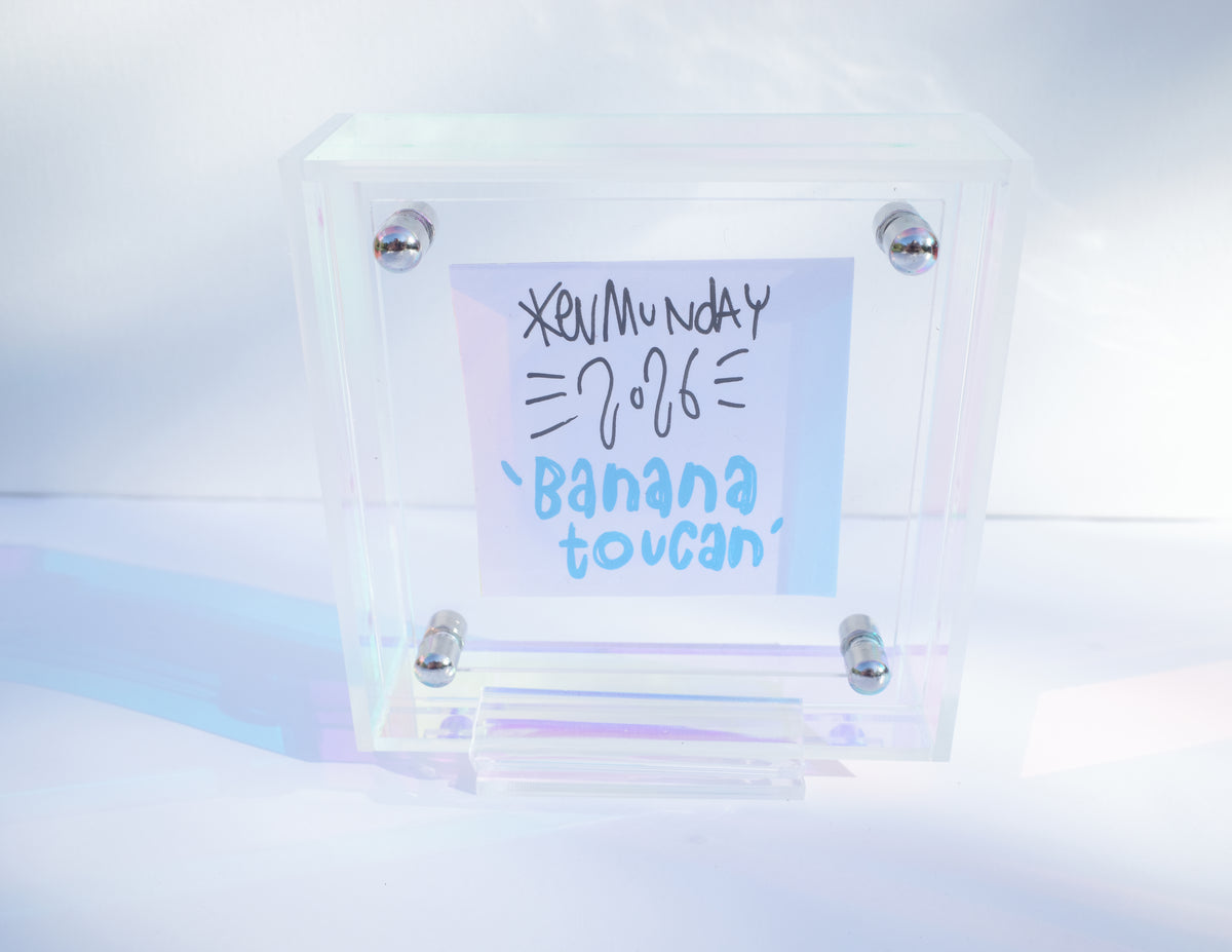 Banana Toucan - Framed Post-it Note