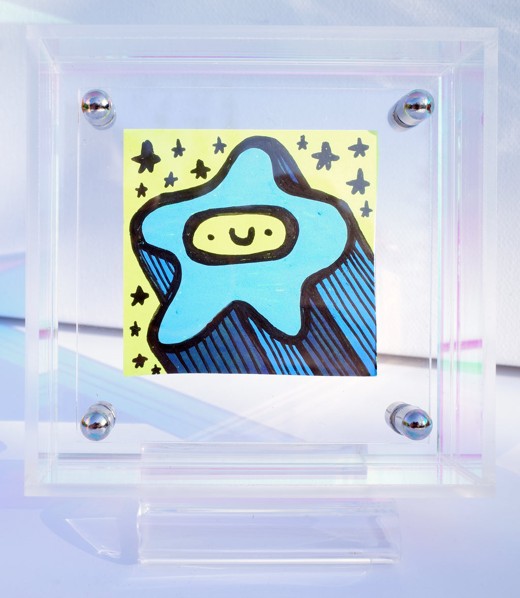 Shooting Star - Framed Post-it Note