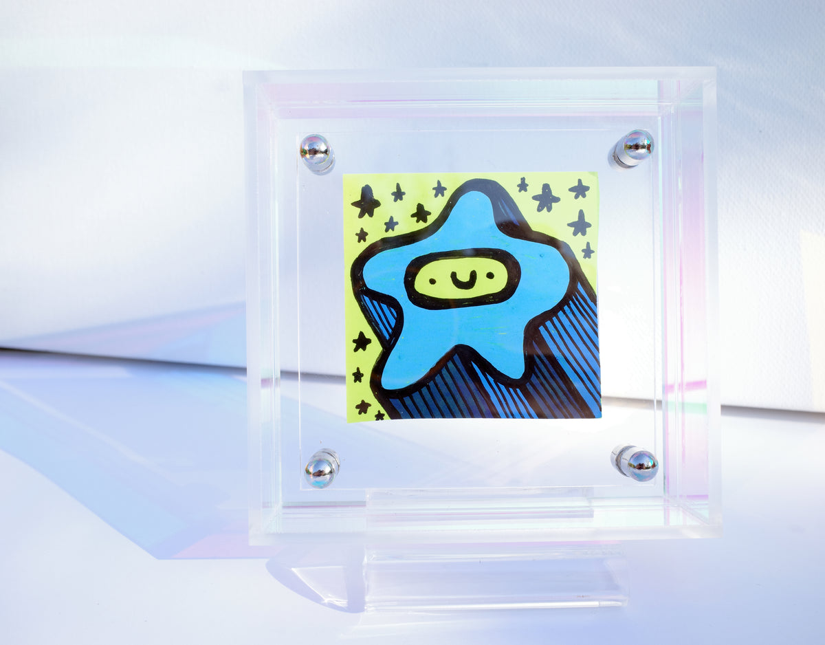 Shooting Star - Framed Post-it Note
