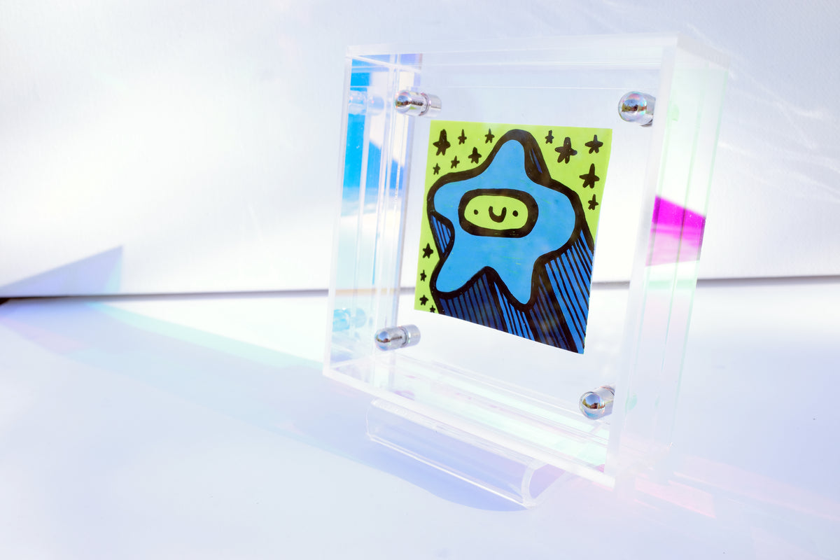 Shooting Star - Framed Post-it Note