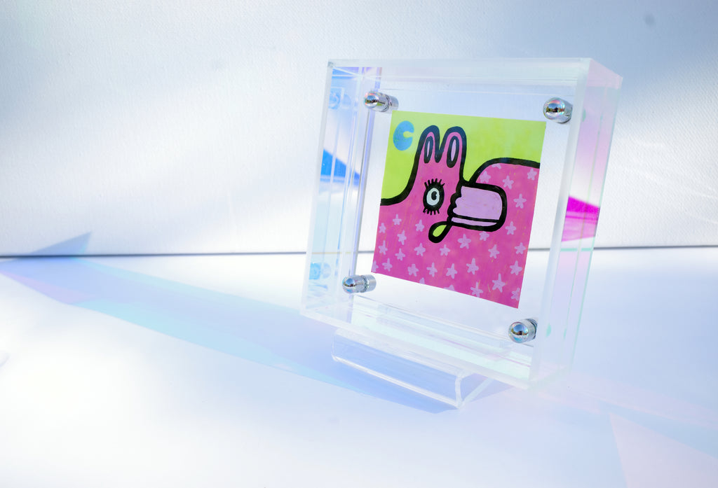 Moon Deer - Framed Post-it Note