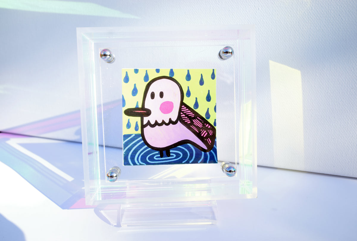 Puddle Duck - Framed Post-it Note