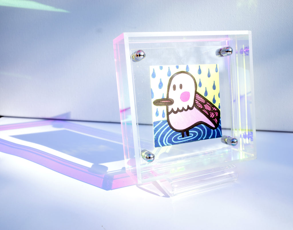 Puddle Duck - Framed Post-it Note