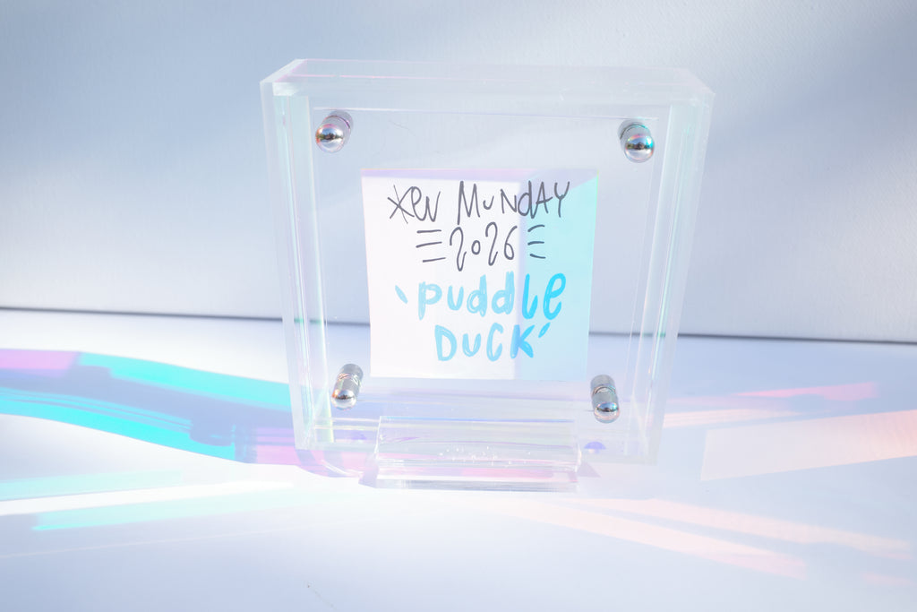 Puddle Duck - Framed Post-it Note
