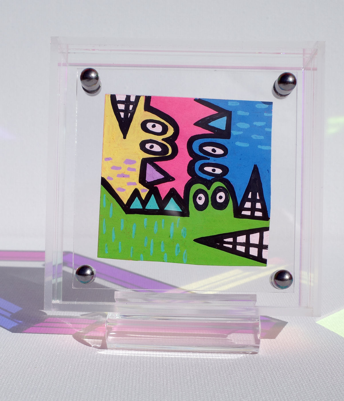 Three Crocs - Framed Post-it Note
