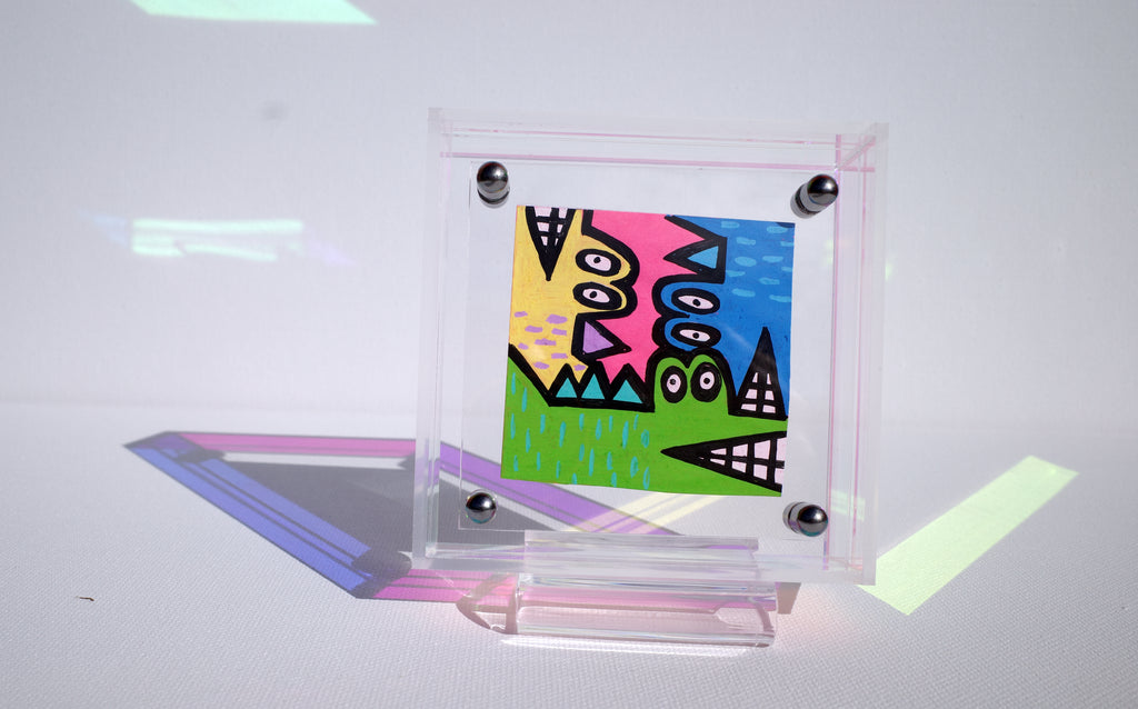 Three Crocs - Framed Post-it Note