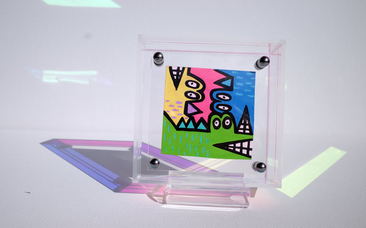 Three Crocs - Framed Post-it Note