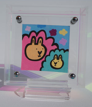 Mother & Son - Framed Post-it Note
