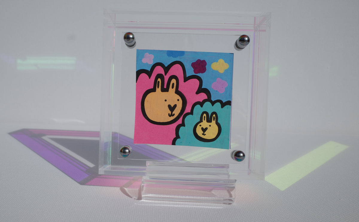 Mother & Son - Framed Post-it Note