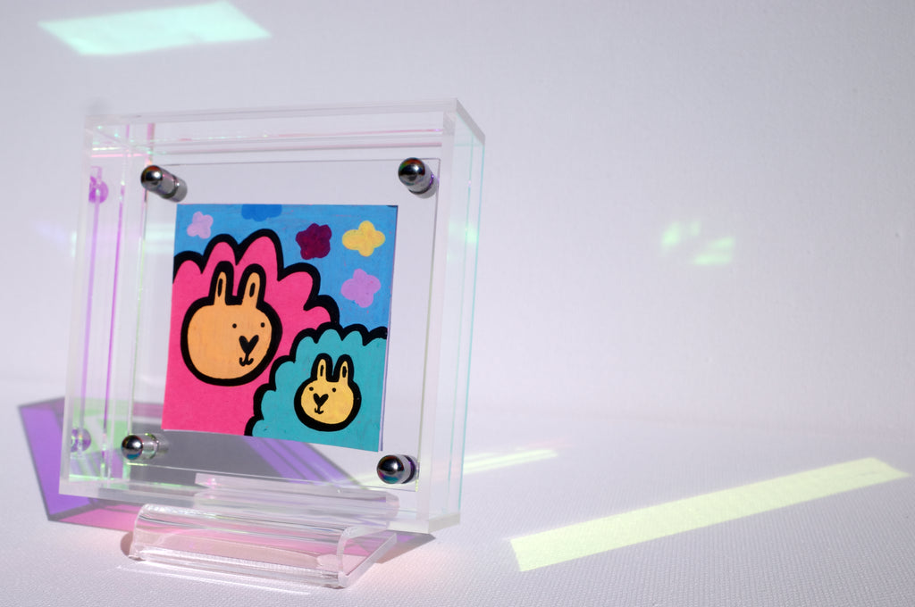 Mother & Son - Framed Post-it Note