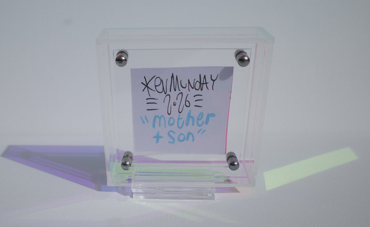 Mother & Son - Framed Post-it Note