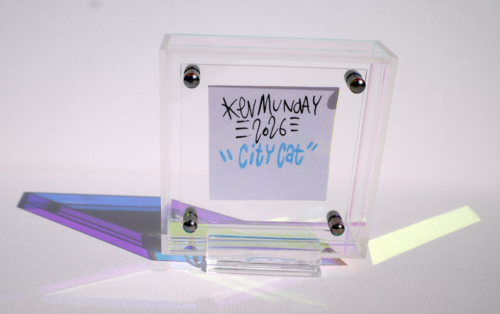 City Cat - Framed Post-it Note