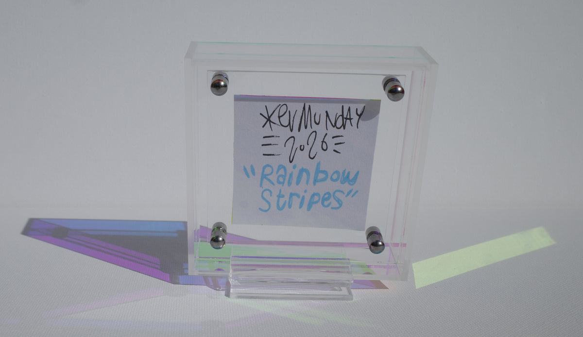Rainbow Stripes - Framed Post-it Note