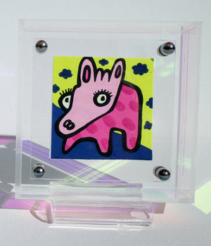 Baby Giraffe - Framed Post-it Note