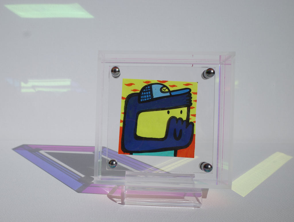 Watching the World Go By - Framed Post-it Note