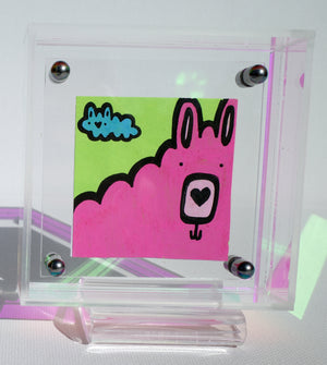 Cloud Llama - Framed Post-it Note