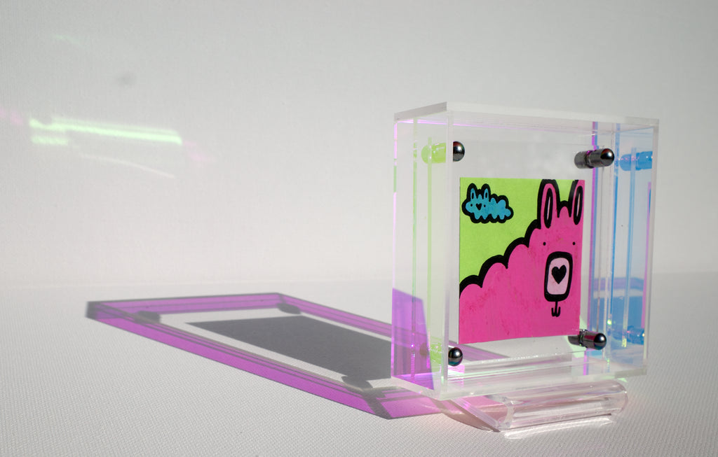 Cloud Llama - Framed Post-it Note
