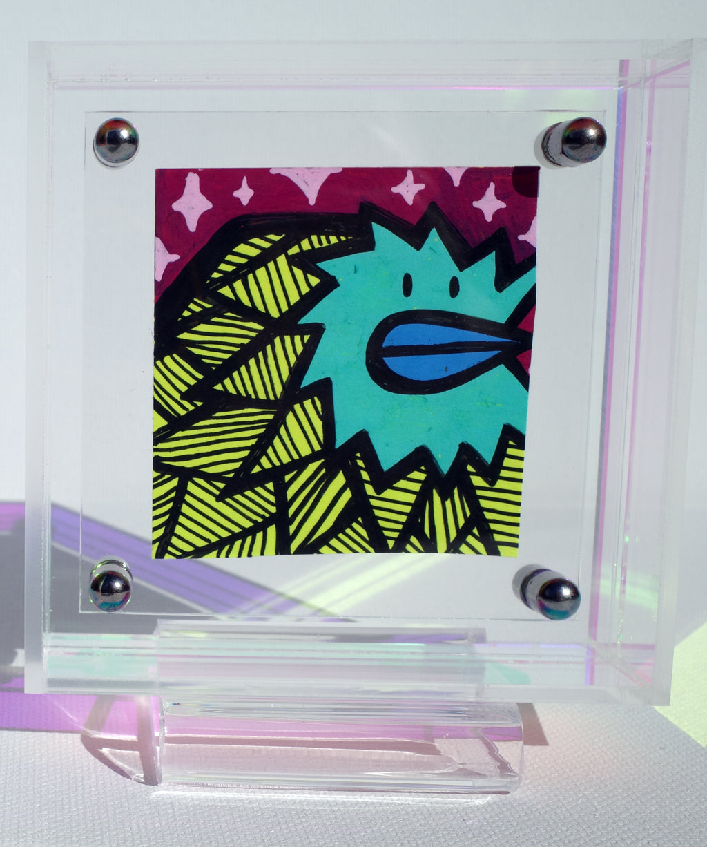 Night Owl - Framed Post-it Note