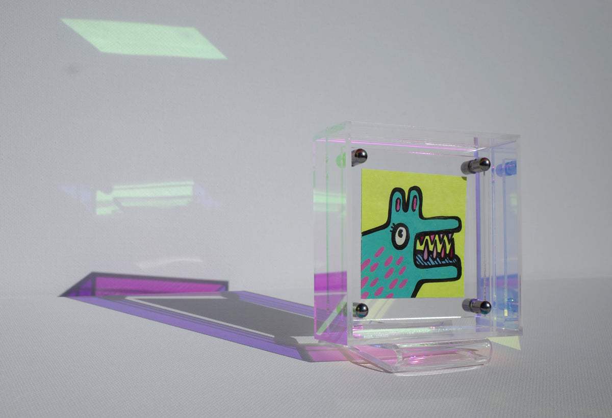 Gem Teeth - Framed Post-it Note