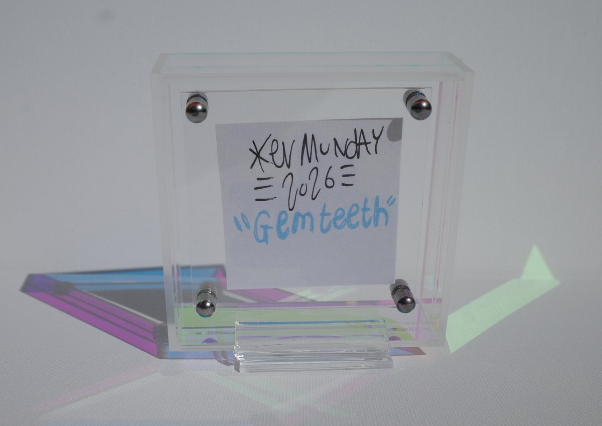 Gem Teeth - Framed Post-it Note