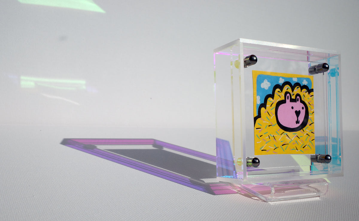 Sprinkle Sheep - Framed Post-it Note