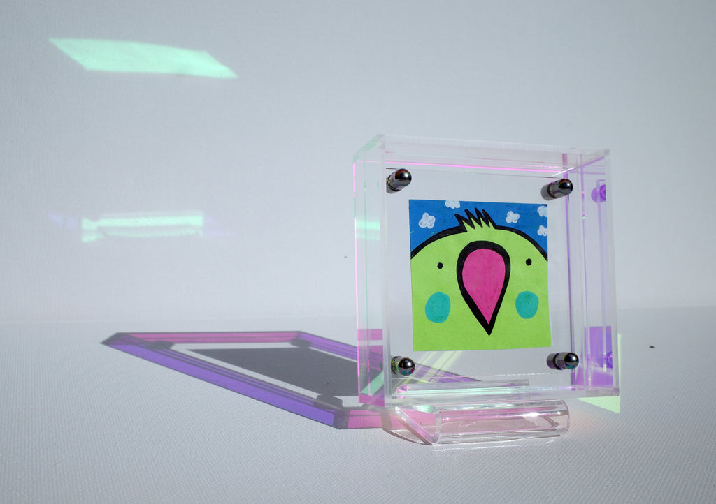 Mount Budgie - Framed Post-it Note