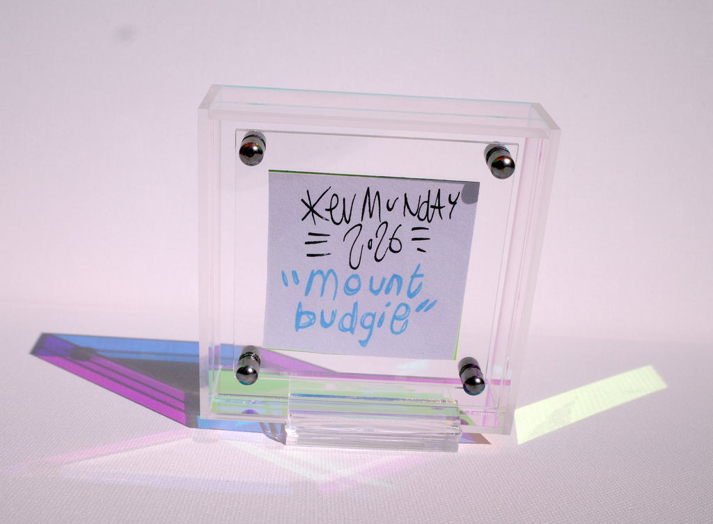 Mount Budgie - Framed Post-it Note