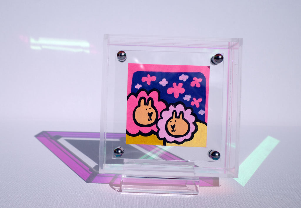 Cloud Watching- Framed Post-it Note