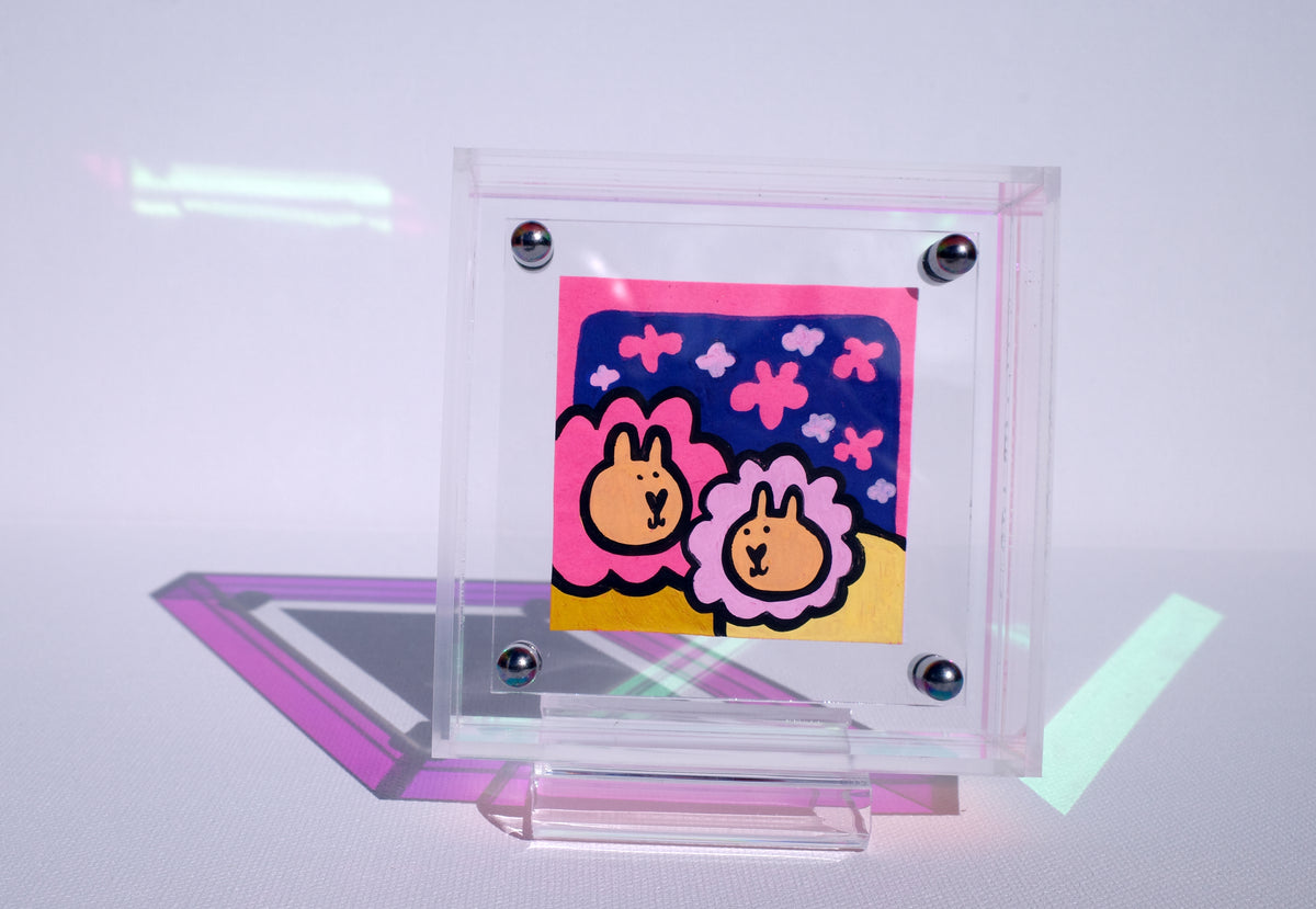Cloud Watching- Framed Post-it Note