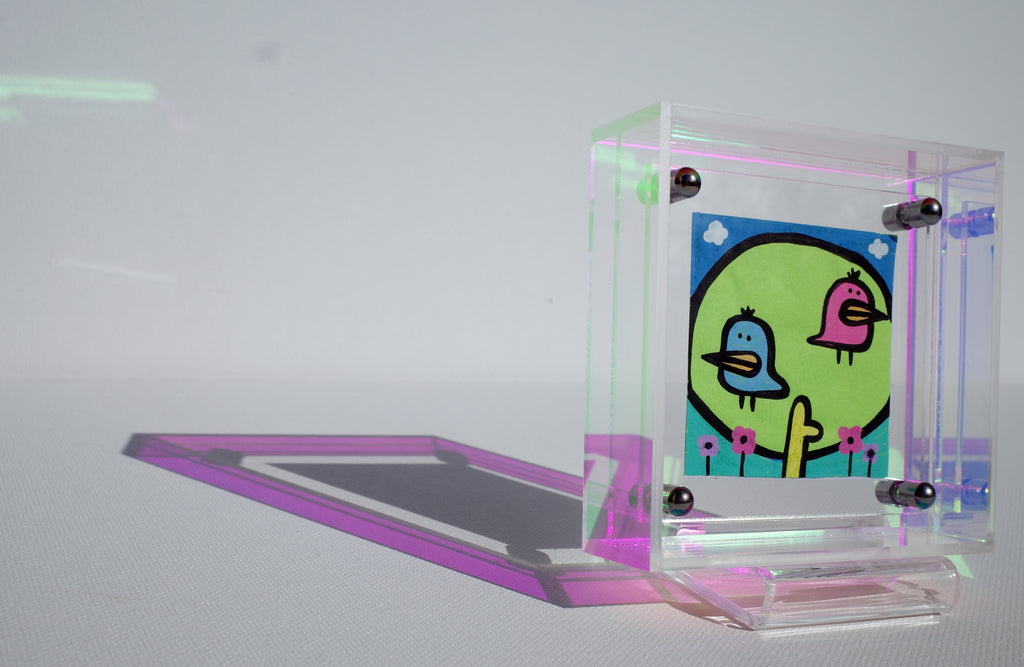 Sparrow Tree - Framed Post-it Note